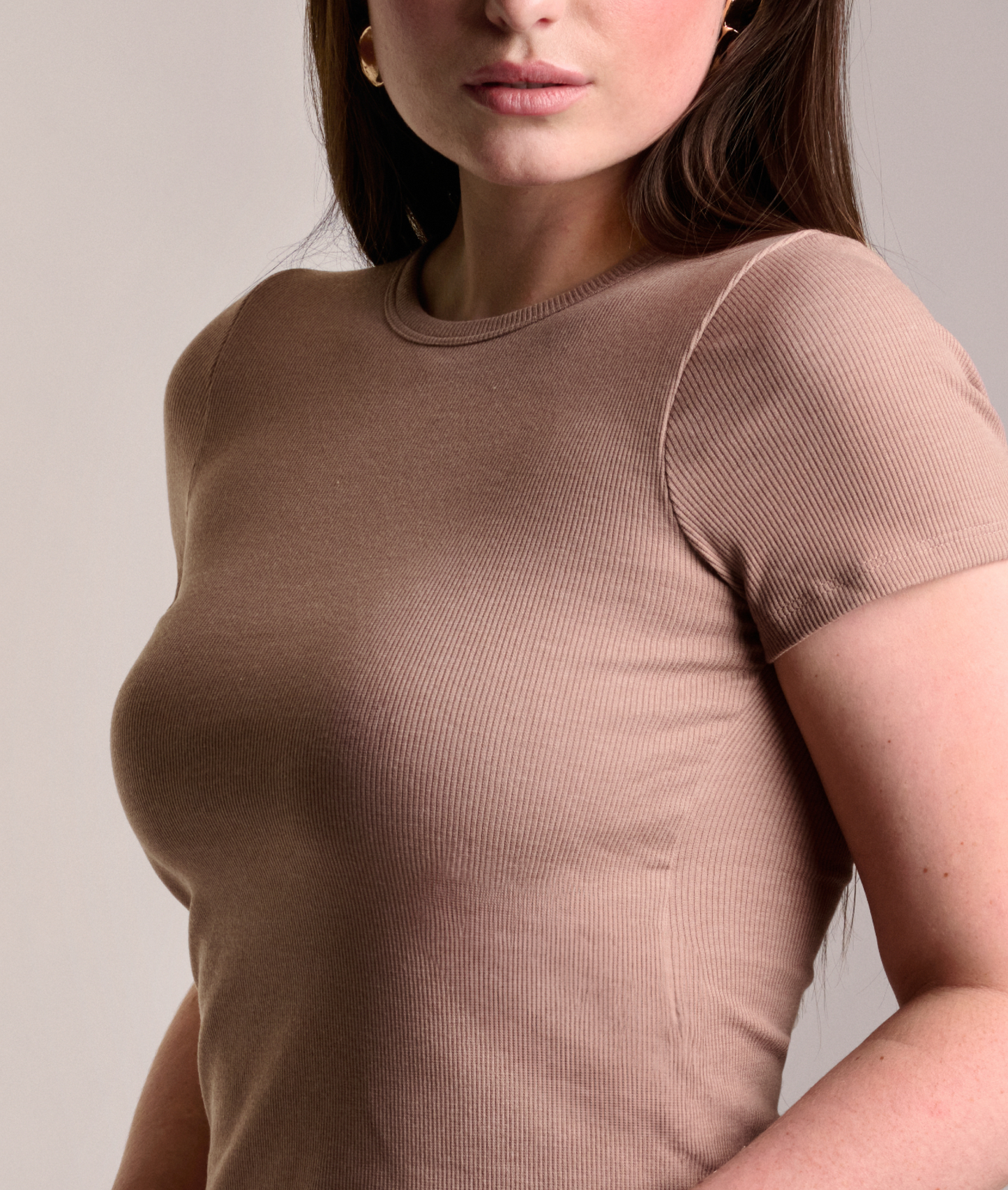 Ribbed Cotton Tee-shirt