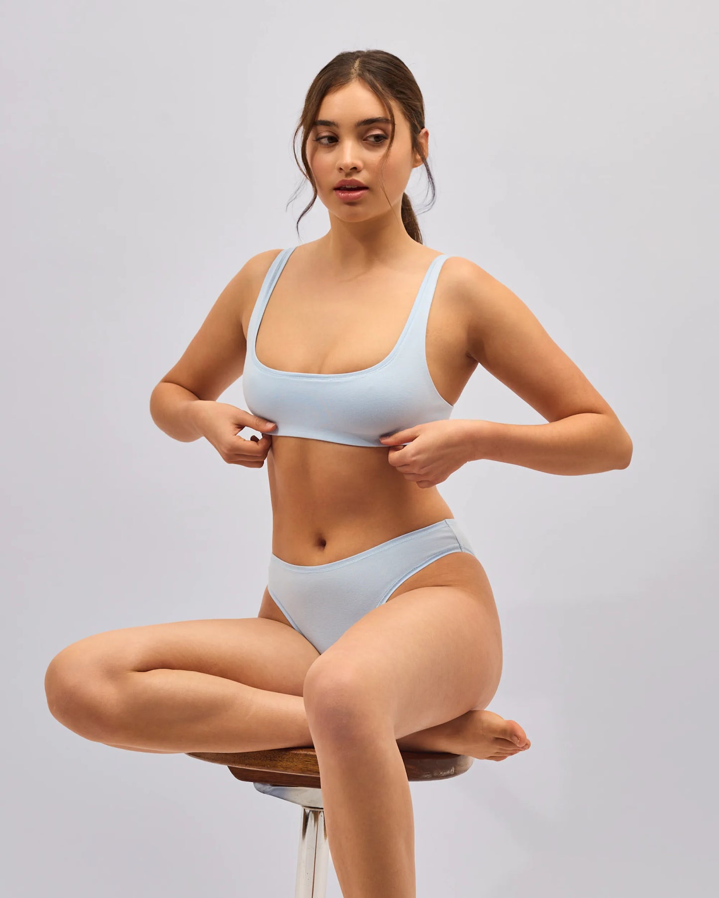 Cotton Briefs - Baby Blue
