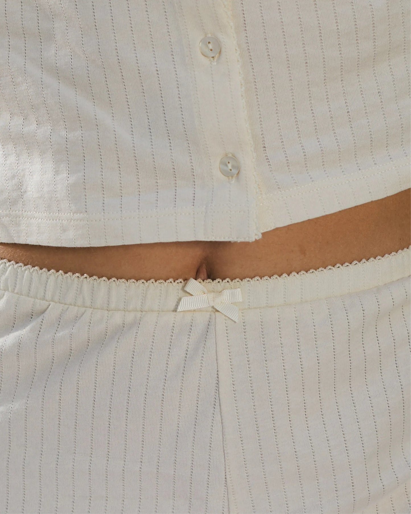 Short de pyjama - Off-White - Blooming Night