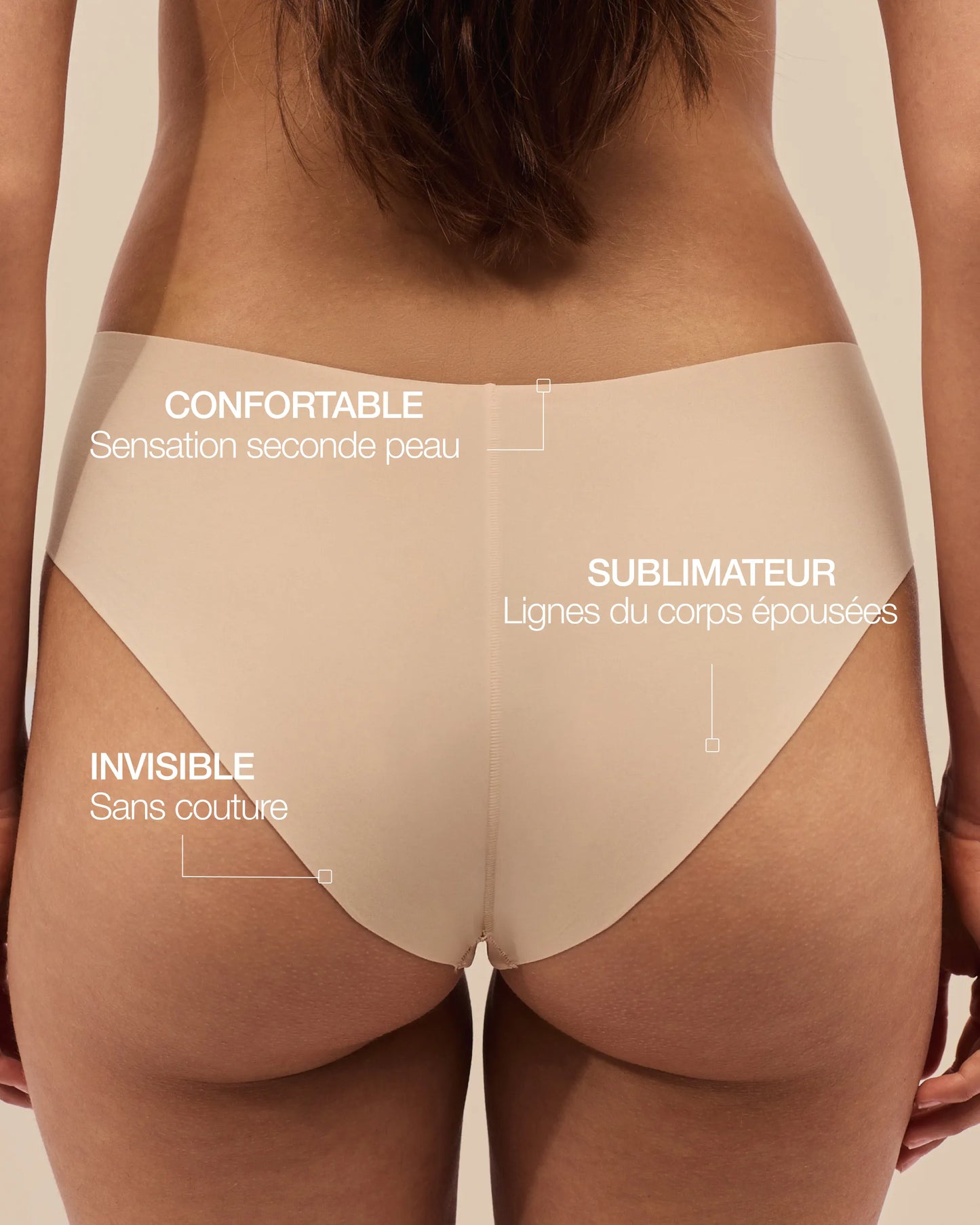 Shorty Sans Couture The Lift - Light Beige