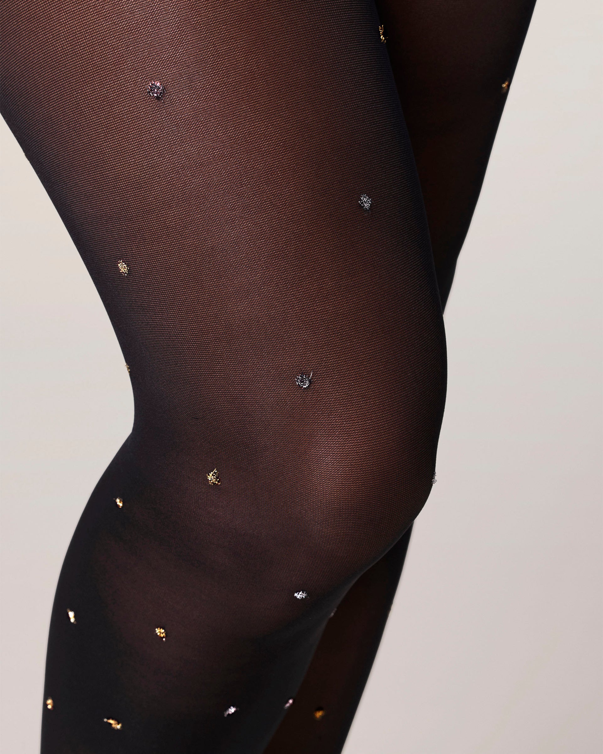 50 Denari Collant Glitterati Premaman Pantaloni Brillantinati A
