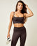 Sublimating Sport Bra - Dark Brown