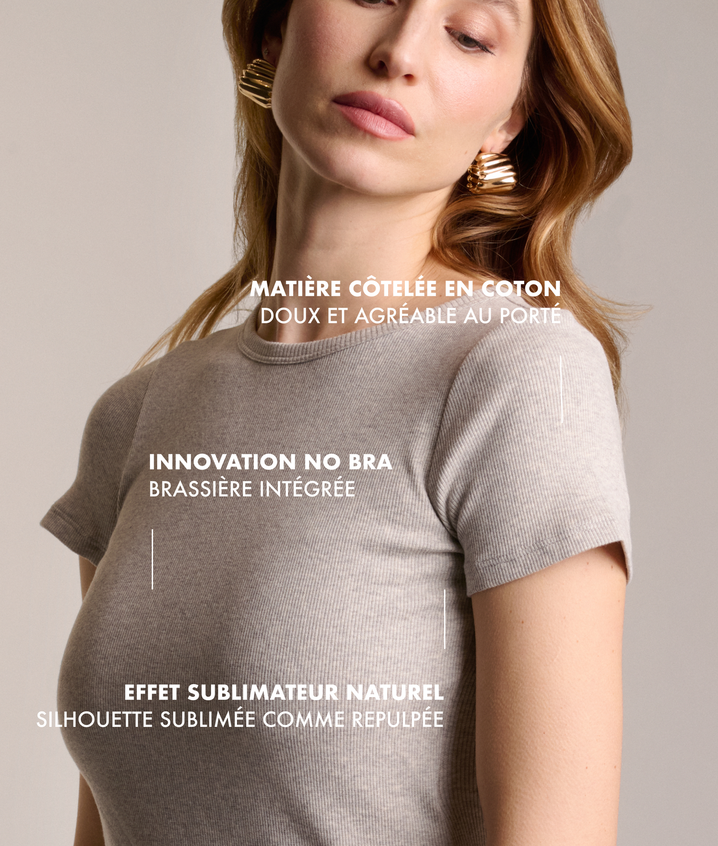Ribbed Cotton Tee-shirt