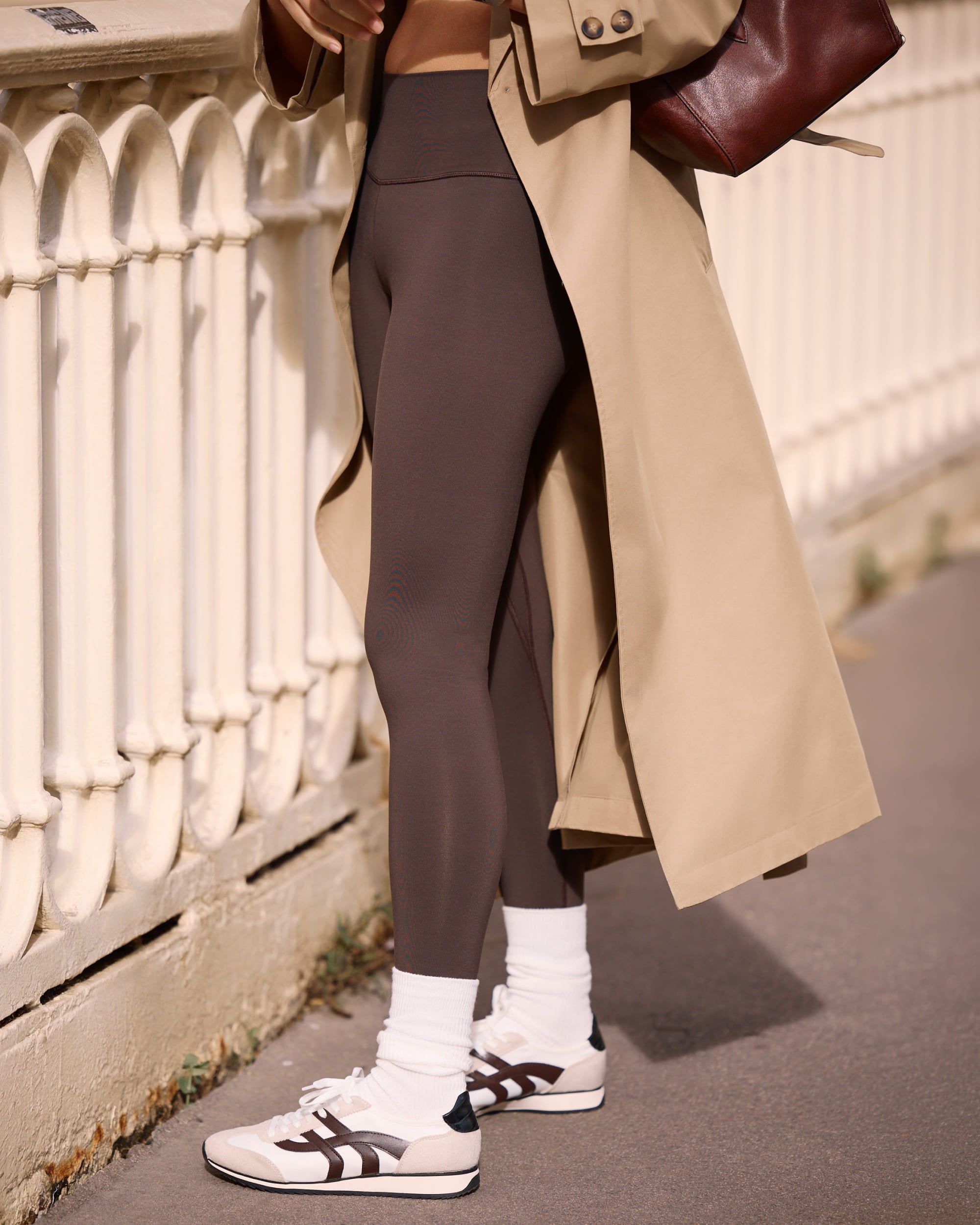Legging Taille Haute Sport - Dark Brown