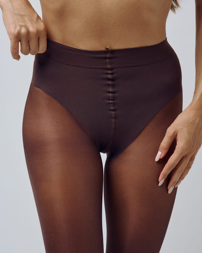 Le Collant Parfait - Bikini Sculptant - Brown 40D