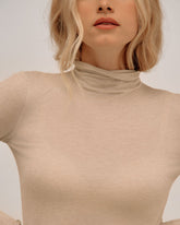 Modal & Cashmere High Neck Top