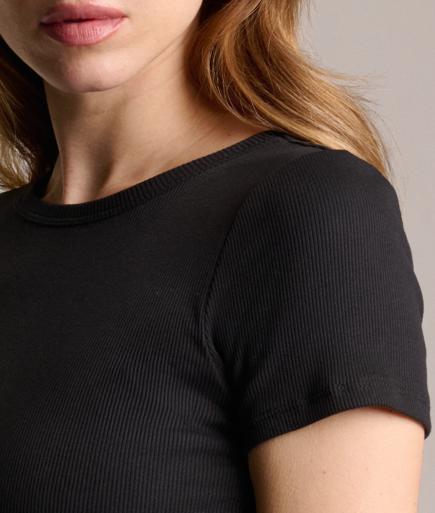 Ribbed Cotton Tee-shirt