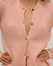 Round Neck Cardigan with Alpaca - Pink