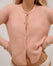 Round Neck Cardigan with Alpaca - Pink