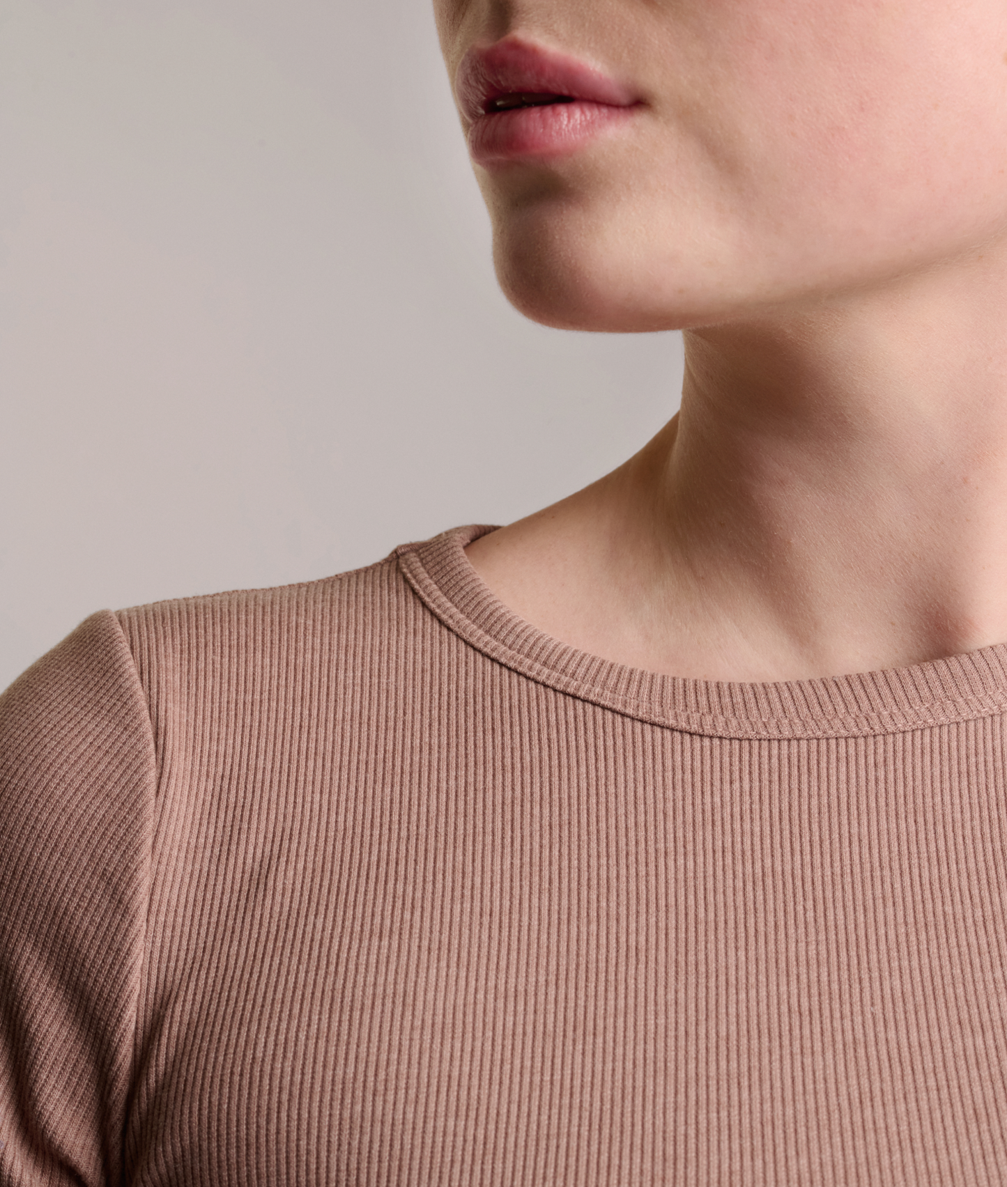 Ribbed Cotton Tee-shirt