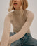 Top Col Montant Cachemire & Modal - Beige