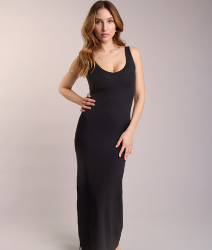 Robe Hot Décolleté Côtelée