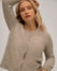 Cardigan Col Rond avec Alpaga - Grey