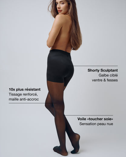 Le Collant Parfait - Shorty Sculptant - Dark 40d