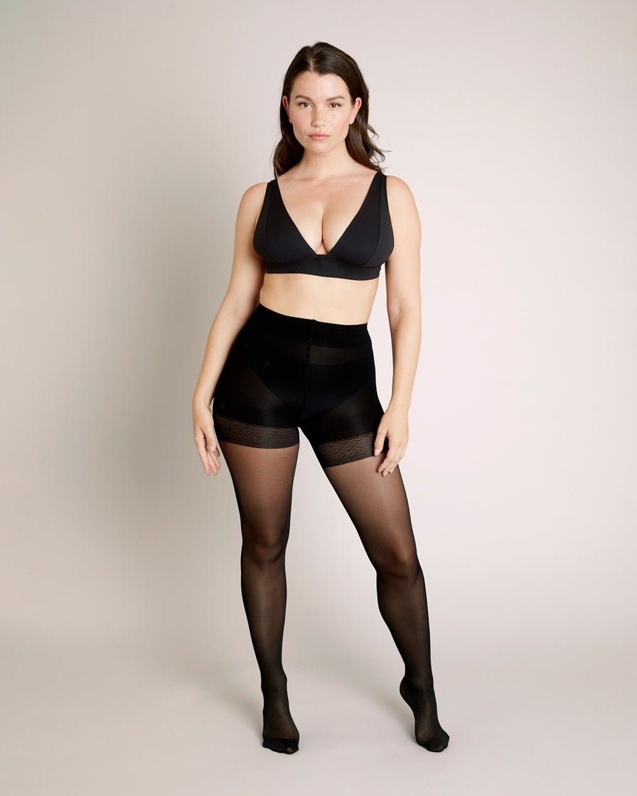 collant shorty sculptant 40 deniers