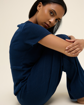 Pantalon de Pyjama Pointelle - Midnight Blue
