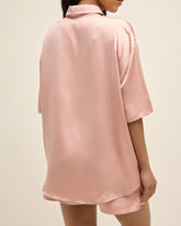 Chemise de Pyjama Oversized Satin - Blush