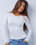 Top Manches Longues Coton - Off White