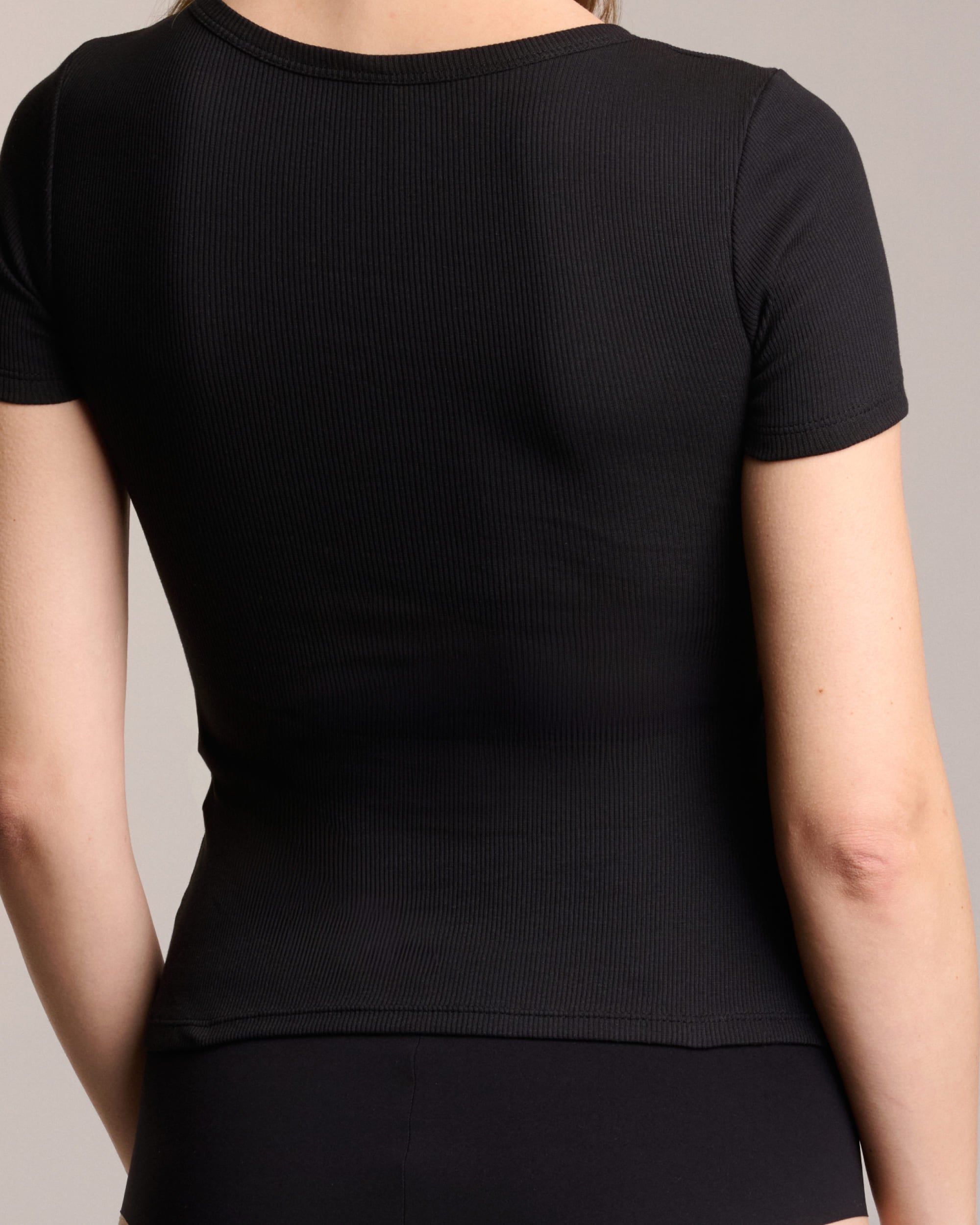 Ribbed Cotton Tee-shirt