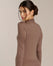 Silk-touch high-neck top