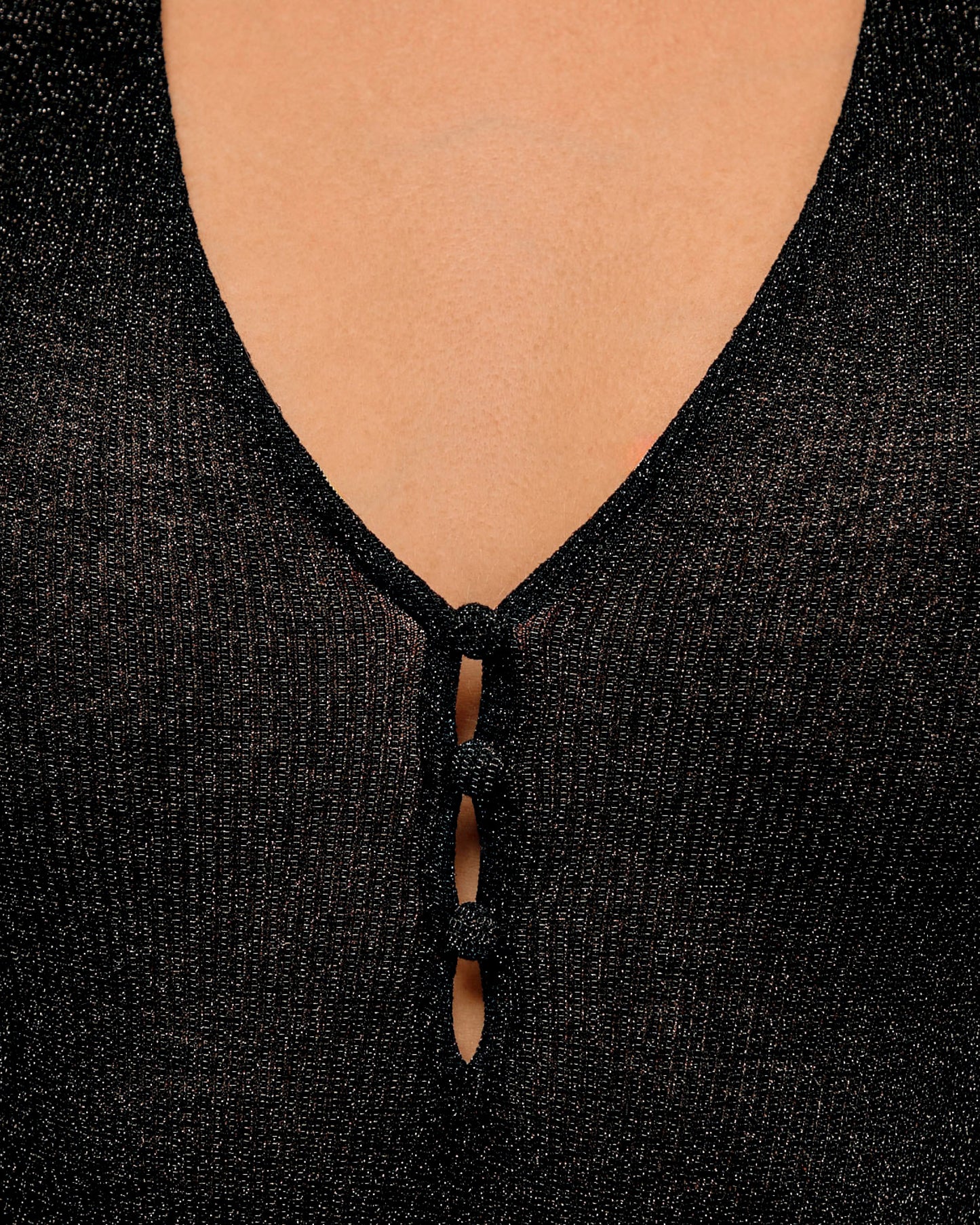 Body Décolleté Plongeant Black Glitter