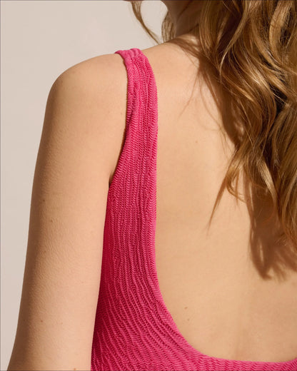 Une Pièce Décolleté Carré - Sugar Pink