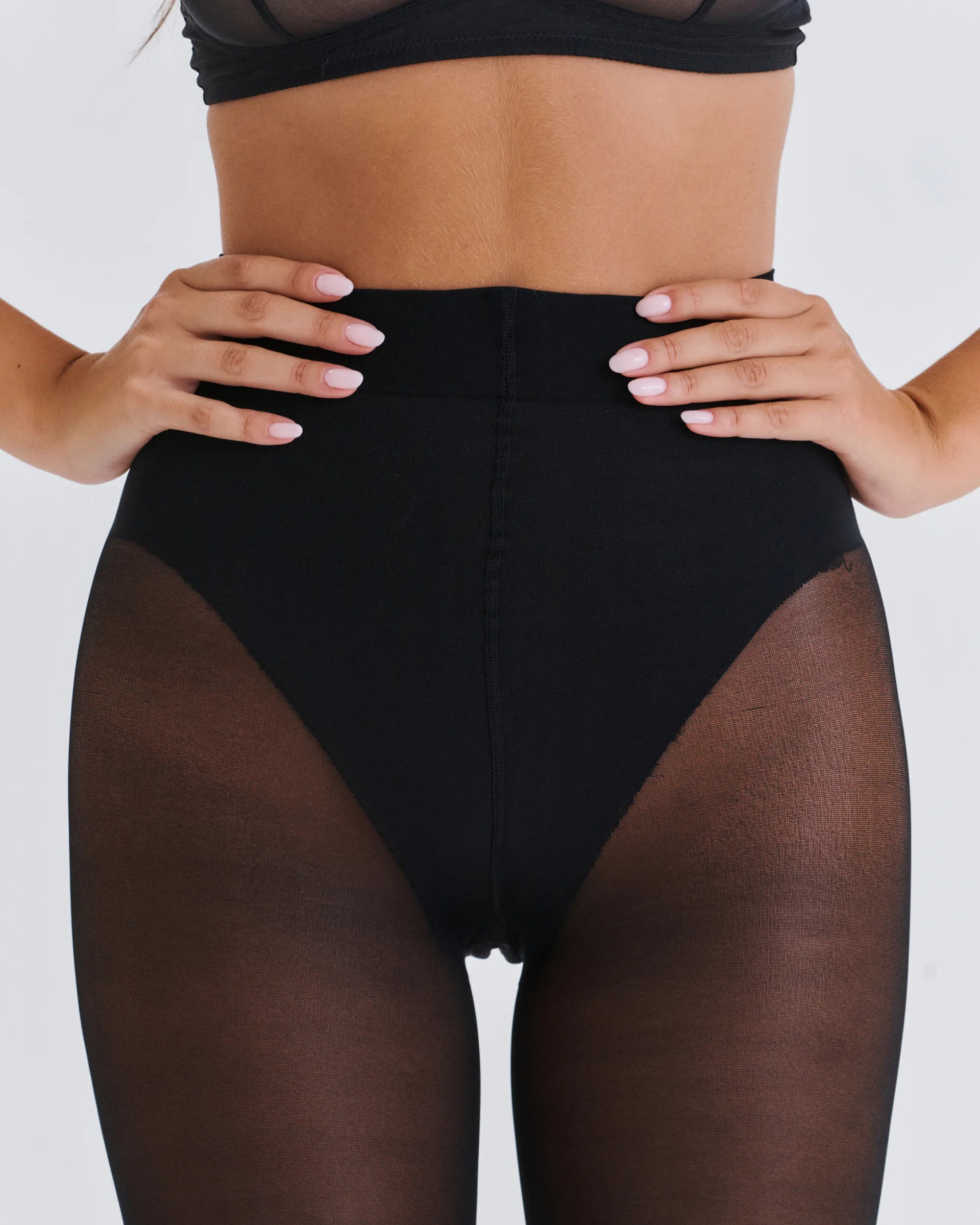Sculpting Bikini Tights - Dark 40D