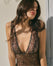 Body Débardeur Décolleté  - Mesh Affair  Leopard