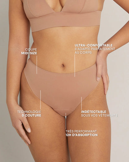 Culotte Menstruelle Parfaite - Mi-haute - Nude