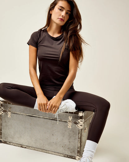 Tee-shirt Manches Courtes Sport - Dark Brown