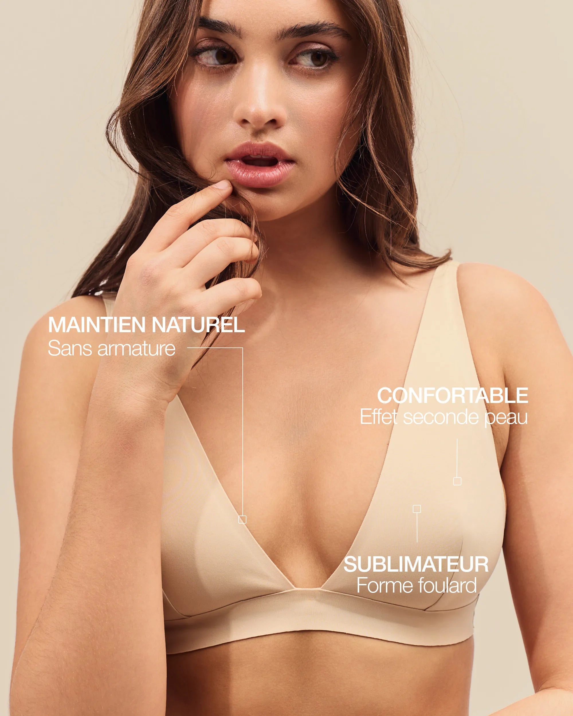 Brassière Foulard - Light Beige