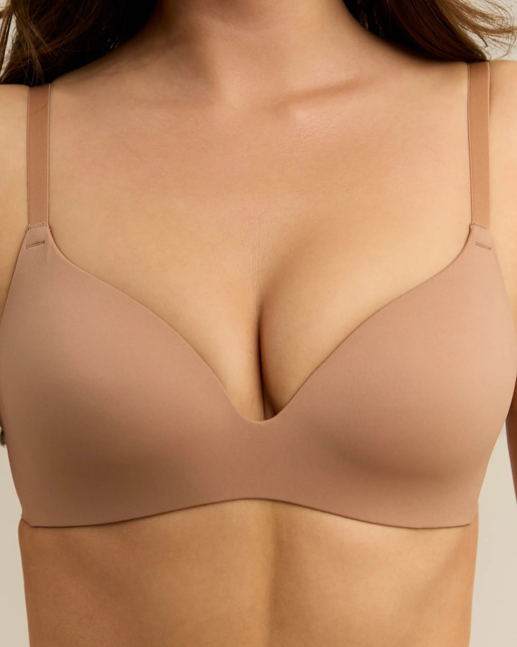 Push-up Plunge Bra - Nude