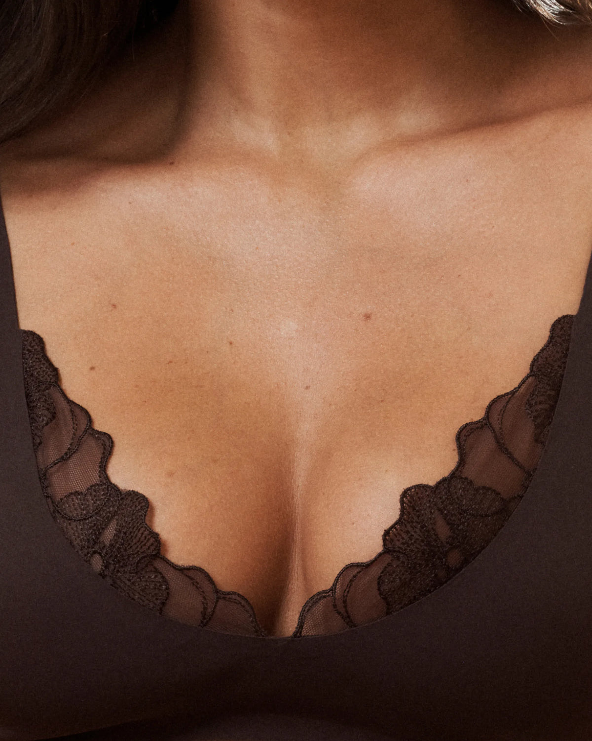 Brassière Hot Décolleté Dark Garden - Mocha