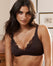 Dark Garden Deep-Plunge Bra - Mocha