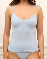 Caraco Coton Dentelle - Baby Blue