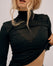Cashmere & Modal High-Neck Top - Dark