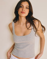 Top Coton Côtelé - Light Grey
