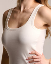 Top Coton Côtelé - Off White