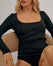 Top Décolleté Carré Coton Croquet