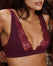 Dark Garden Scarf Bra - Burgundy