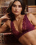 Dark Garden Scarf Bra - Burgundy