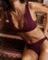 Dark Garden Scarf Bra - Burgundy