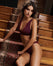 Dark Garden Scarf Bra - Burgundy