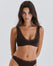 Hot Floral Lace Bralette - Mocha
