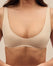 Hot Deep Plunge Mini Bra - Light Beige