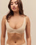 Hot Deep Plunge Mini Bra - Light Beige