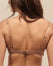 Hot Deep Plunge Mini Bra - Nude