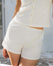 Pajama Shorts - Off-White - Blooming Night
