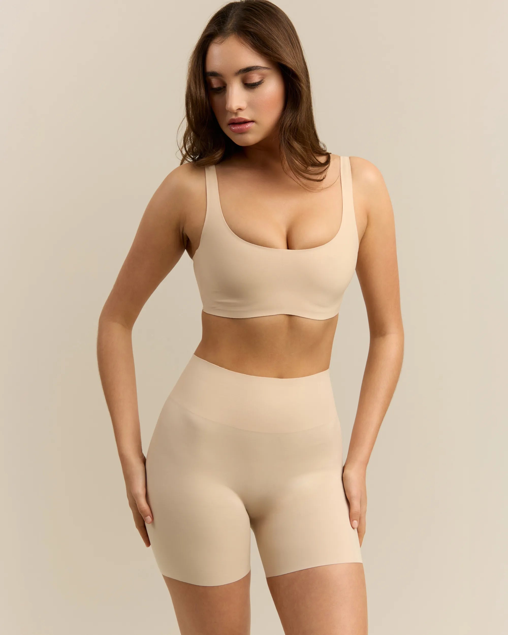 Shorty Sculptant - Light Beige