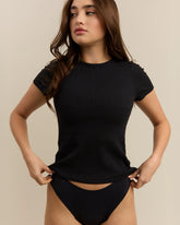 Tee-shirt Coton Côtelé - Dark